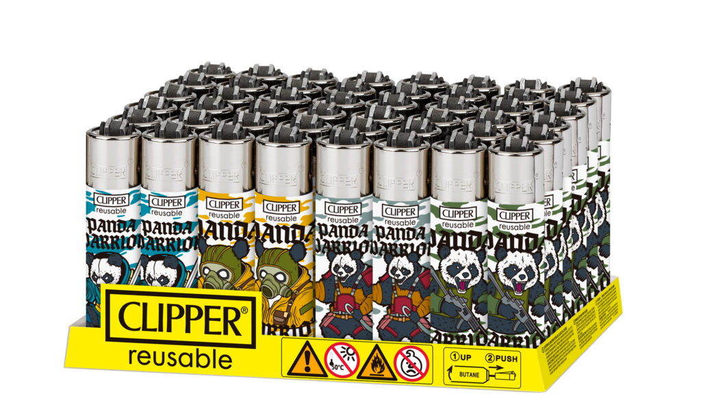 Briquet Clipper Panda