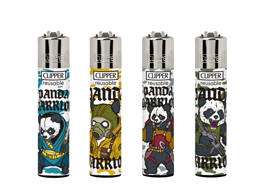 Briquet Clipper Panda