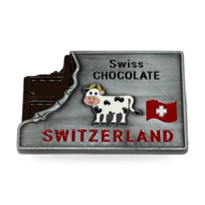 Aimant métal Swiss chocolate vache