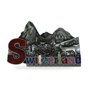 Aimant métal Switzerland Alpes