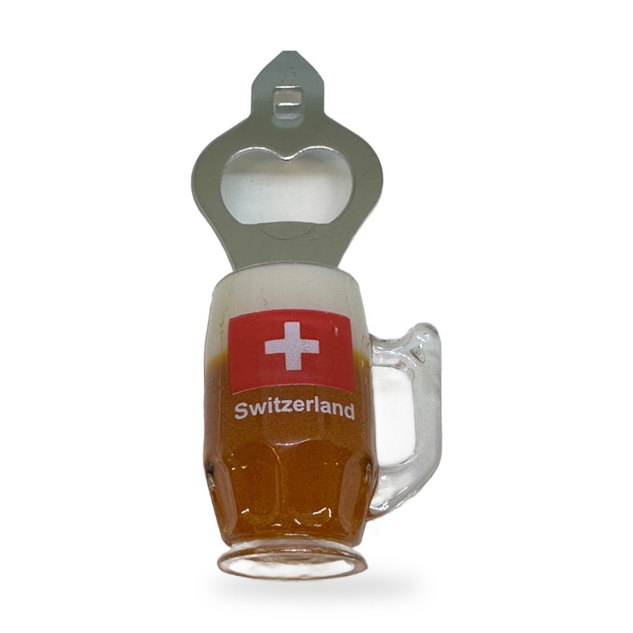 Décapsuleur chope de bière Switzerland