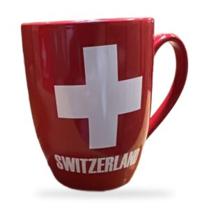 Mug rouge croix suisse