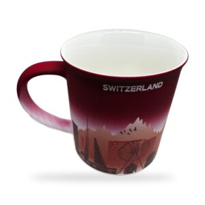 Mug Switzerland rouge dégradé