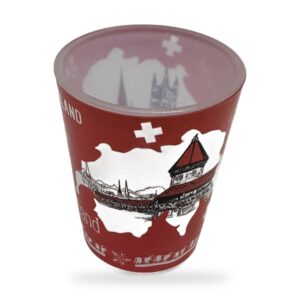 Verre à shot carte de la Suisse